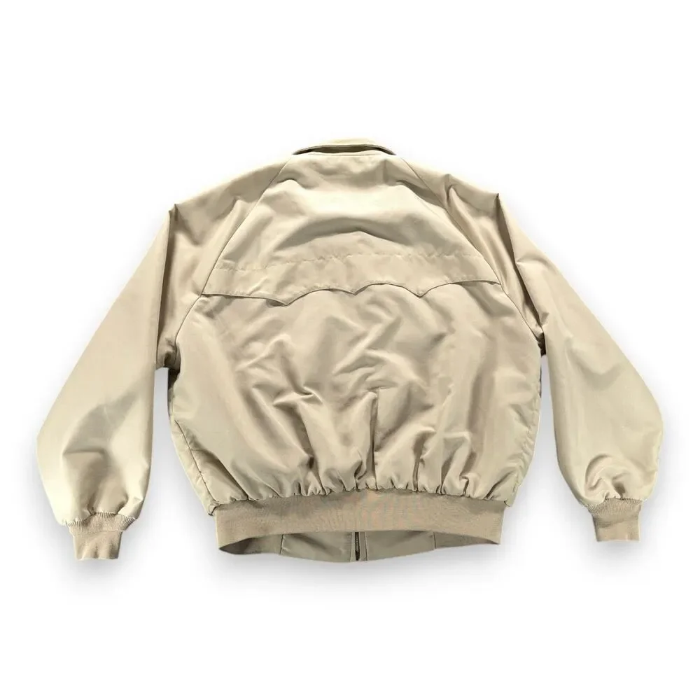 Vintage American Jac Bomber Jacket Adult EXTRA LARGE Brown Raglan Lined USA 90s